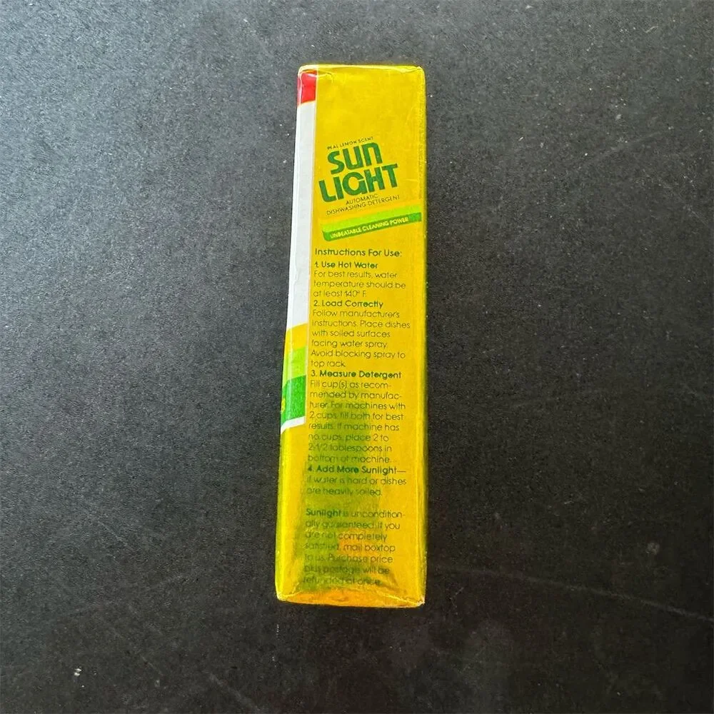 Sunlight Vintage Dishwashing Detergent Powder Lemon Scent 5.8oz